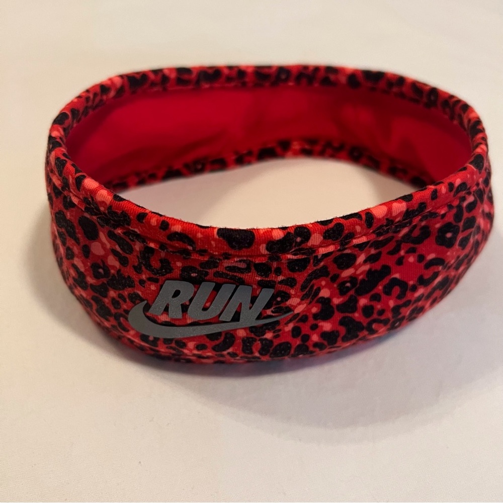 Nike Lotus Womens/Men Dri fit Cold weather Running fitness Headband Red/Black